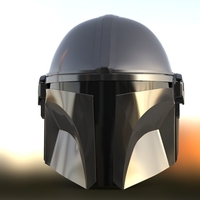 Mandalorian helmet Accurate STL file for 3d - Thumbnail 4