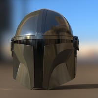 Mandalorian helmet Accurate STL file for 3d - Thumbnail 5