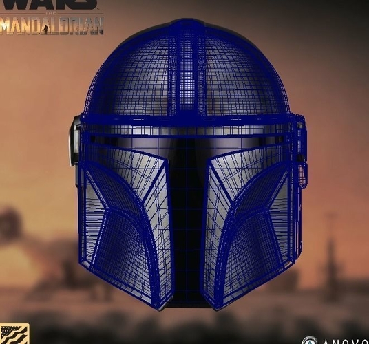 Mandalorian helmet Accurate STL file for 3d 3D Print 378959