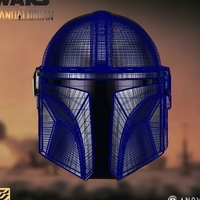 Mandalorian helmet Accurate STL file for 3d - Thumbnail 6