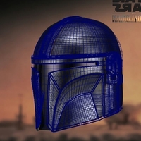 Mandalorian helmet Accurate STL file for 3d - Thumbnail 7