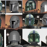 Mandalorian helmet Accurate STL file for 3d - Thumbnail 9