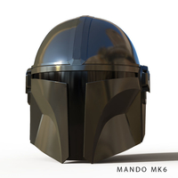 Small Mandalorian helmet Accurate STL file for 3d 3D Printing 378963