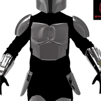 Mandalorian full armor STL file for 3d print - Thumbnail 1