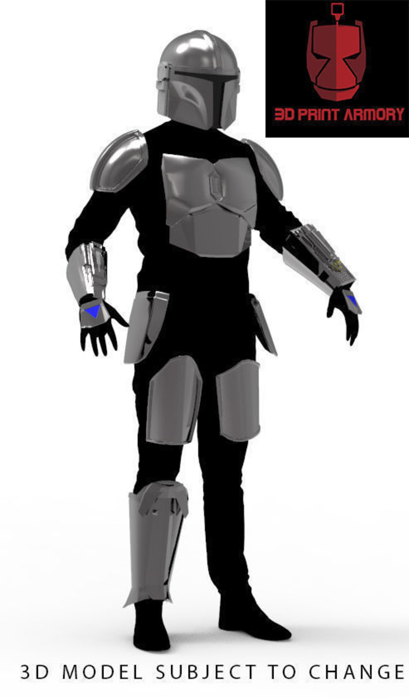 Mandalorian full armor STL file for 3d print