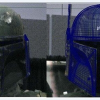 Boba Fett helmet Accurate STL file for 3d print - Thumbnail 7