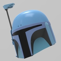 Mandalorian Death Watch helmet STL file for 3d print - Thumbnail 4