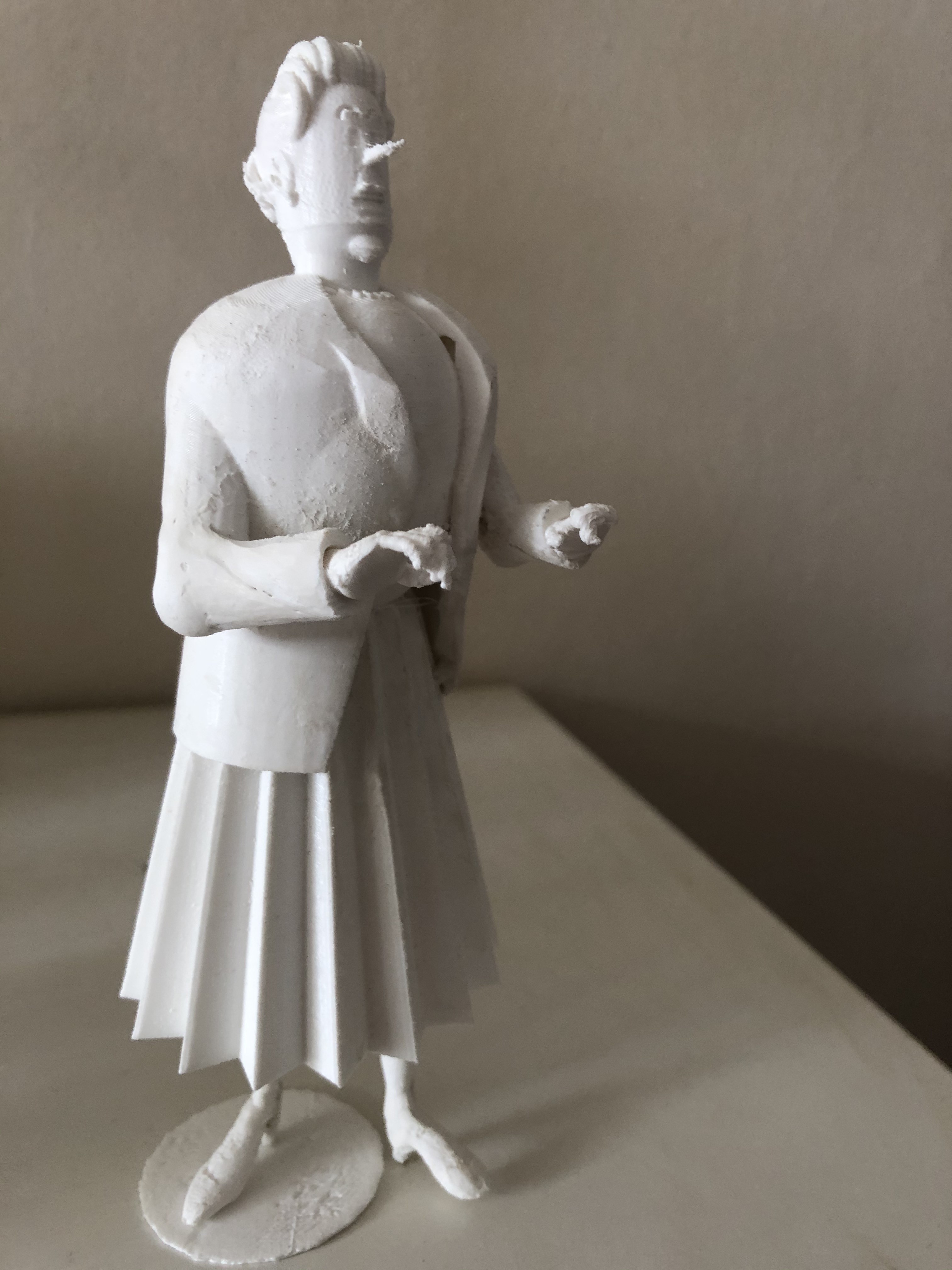 CAPTAIN HADDOCK IN A WHEELCHAIR, PUSHED BY BIANCA 3D Print 379075