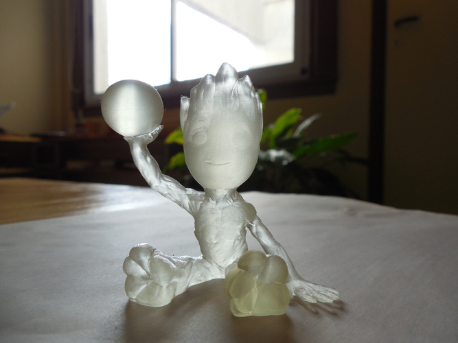 Baby Groot with a ball 3D Print 379098