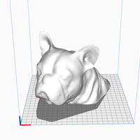 Small  French bulldog bust 3D Printing 379126