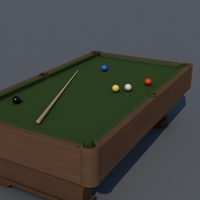 Small 3D Billiard for your Mobile or PC Game 3D Printing 379139