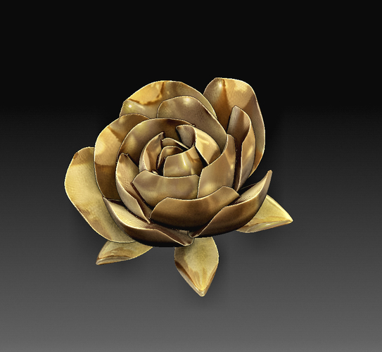 Rose flower 3D Print 379144