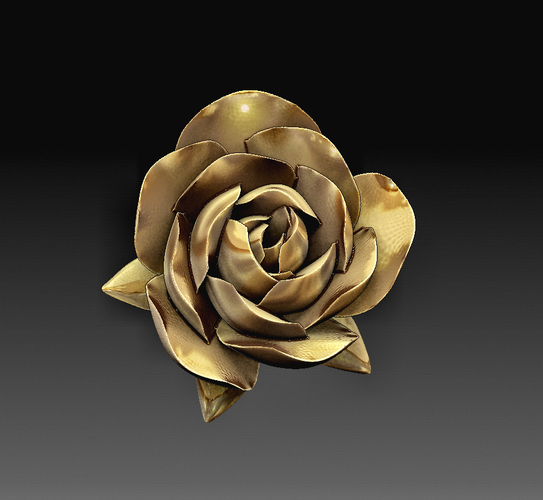 Rose flower 3D Print 379145