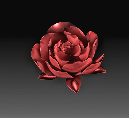 Rose flower 3D Print 379147