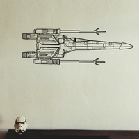 Small X-wing fighter 2D wall art by kleinbottle 3D Printing 379228