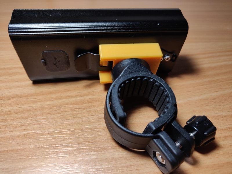 Bike light slide mount