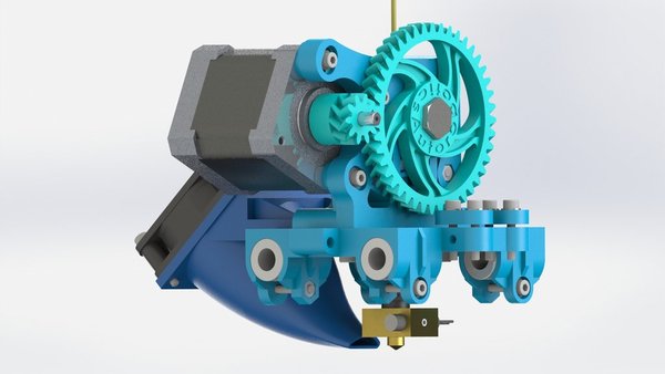 new construction of wade extruder for prusa mendel