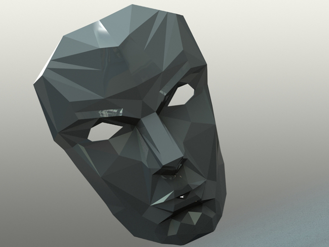 3D Printed poly face mask by saeed youhannae | Pinshape