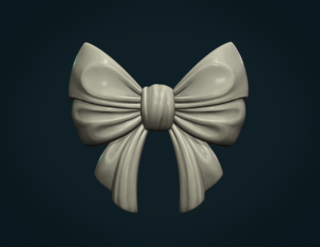 Bow Ribbon relief 3D Print 379345