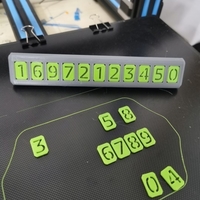 Small Phone Number Plate 3D Printing 379526