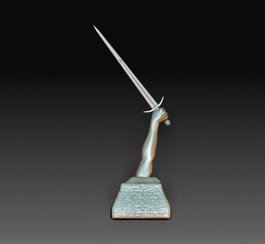 Hand and sword 3D Print 379580