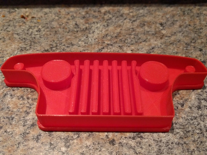 Jeepster Commando grille style Cookie Cutter 3D Print 379650