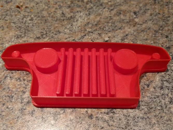 Jeepster Commando grille style Cookie Cutter 3D Print 379651