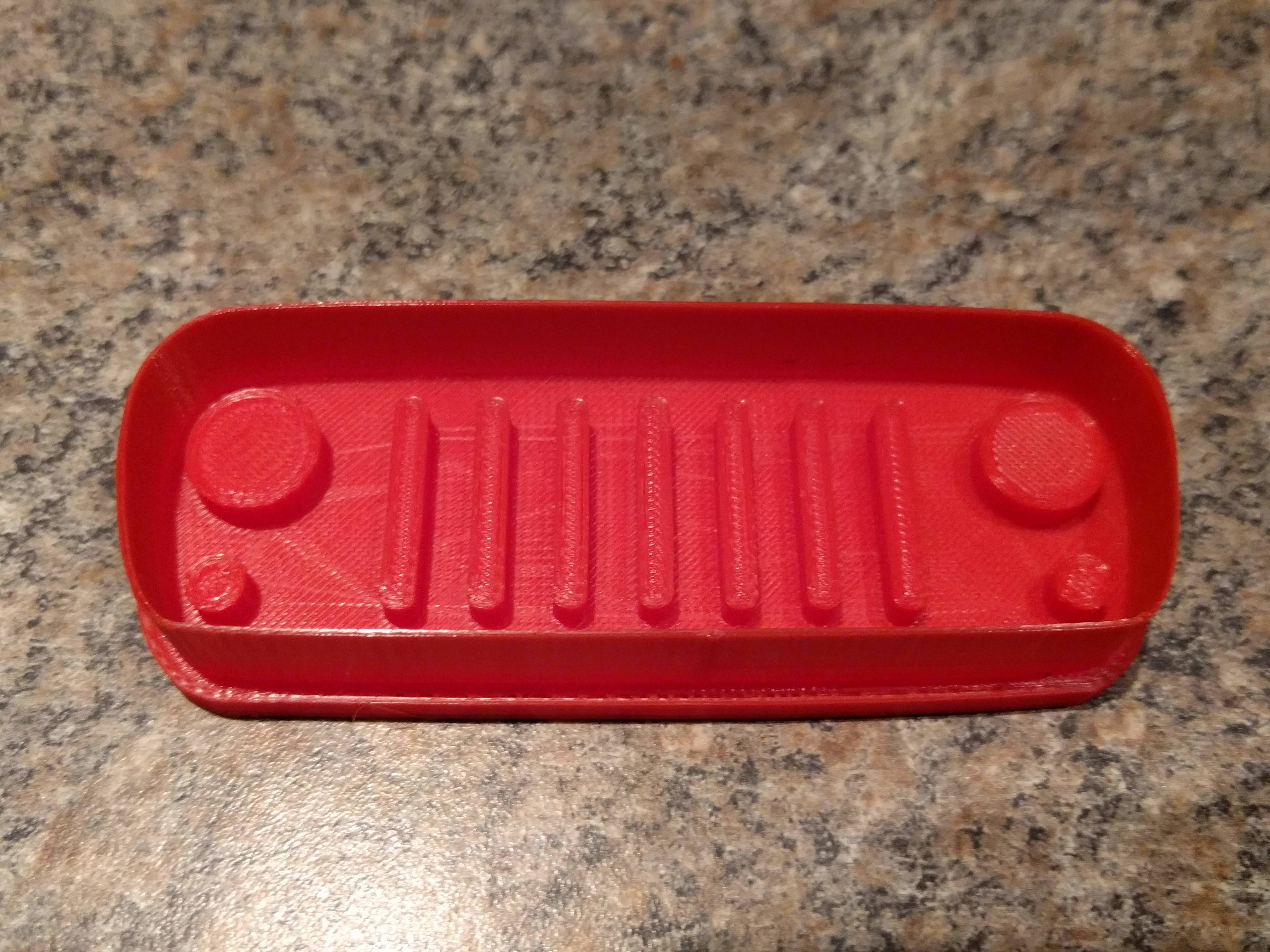 Jeep JK Wrangler grille style Cookie Cutter Stamp 3D Print 379653