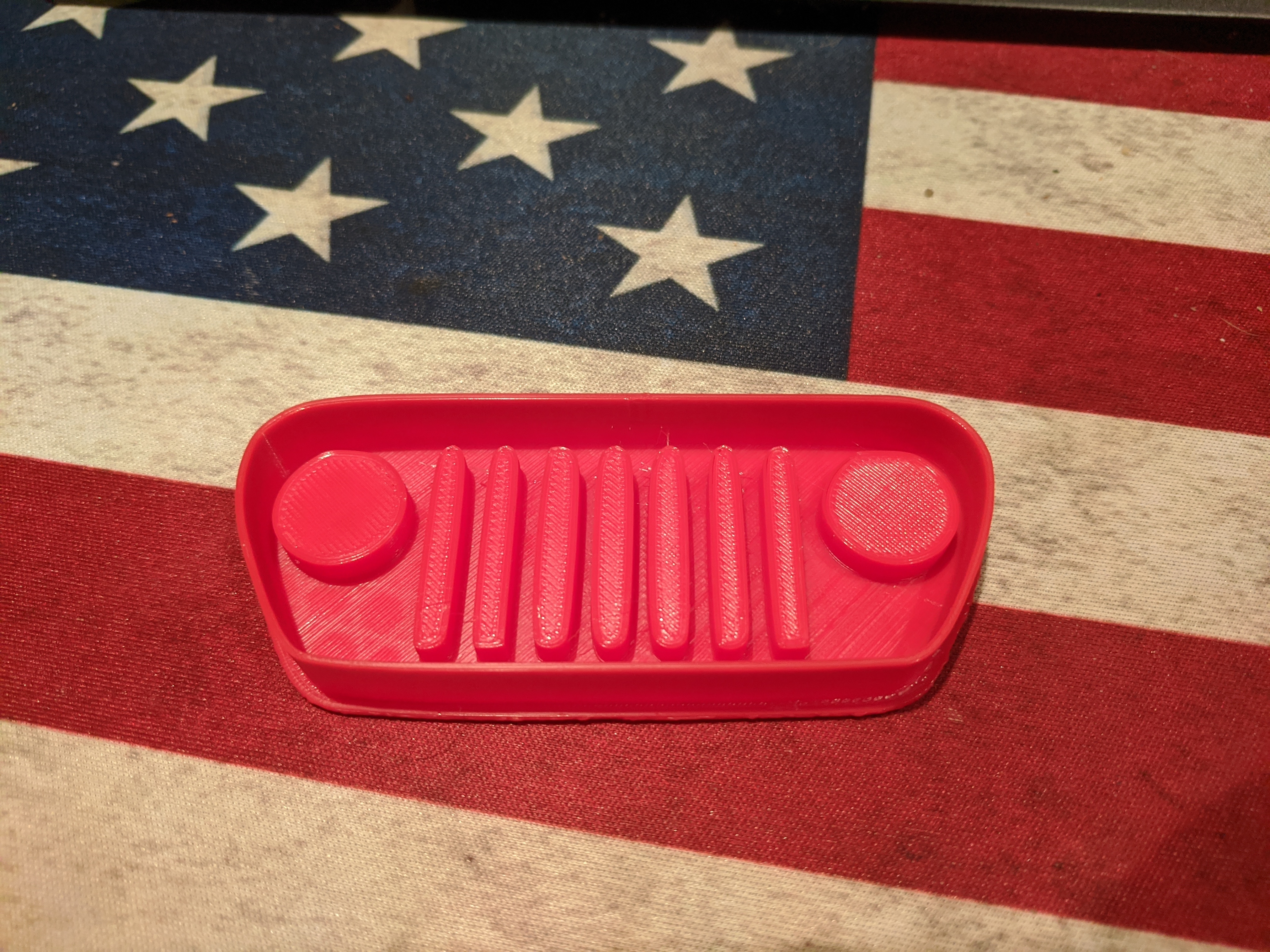 TJ Wrangler grille style cookie cutter stamp 3D Print 379657