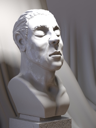 Peaceful portrait sculpture 3D Print 379683