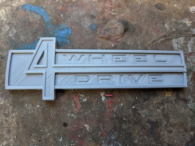 Badge Emblem for  Jeepster Commando 4wheel drive 3D Print 379752