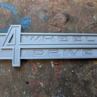 Badge Emblem for  Jeepster Commando 4wheel drive - Thumbnail 1
