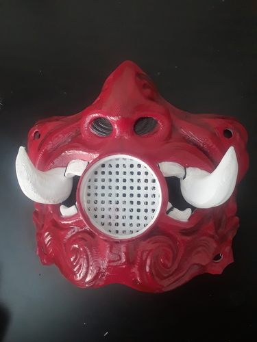 Samurai Covid19 Facemask 3D Print 379788