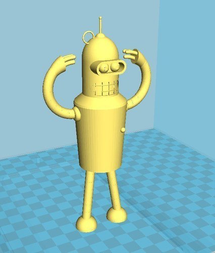 Bender from Futurama Keychain