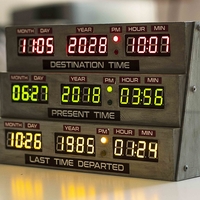 Small Futuristic clock BTTF style 3D Printing 379957