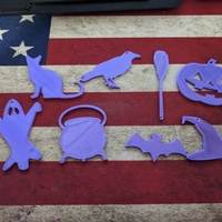 Small Halloween Ornaments 3D Printing 379974