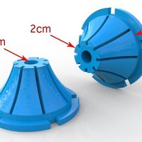 Small Universal Spool holder 3D Printing 38000