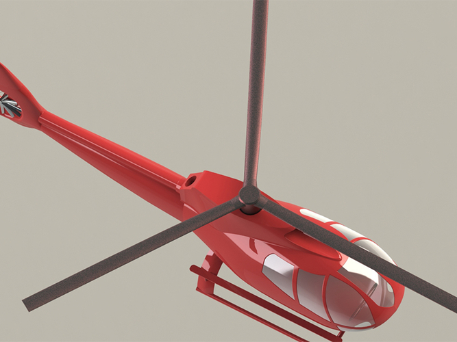eurocopter, helicoptere 3D Print 380021