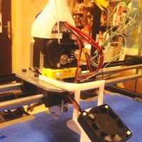 Small RigidBot Cooler Fan mount for E3D V6  3D Printing 38004