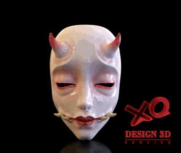 mask  Japan (japanese horror style mascara) 3D Print 380082
