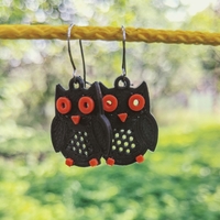 Owl Earrings - Thumbnail 6