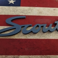 Badge Emblem for Scout 800 80 International Harvester - Thumbnail 1