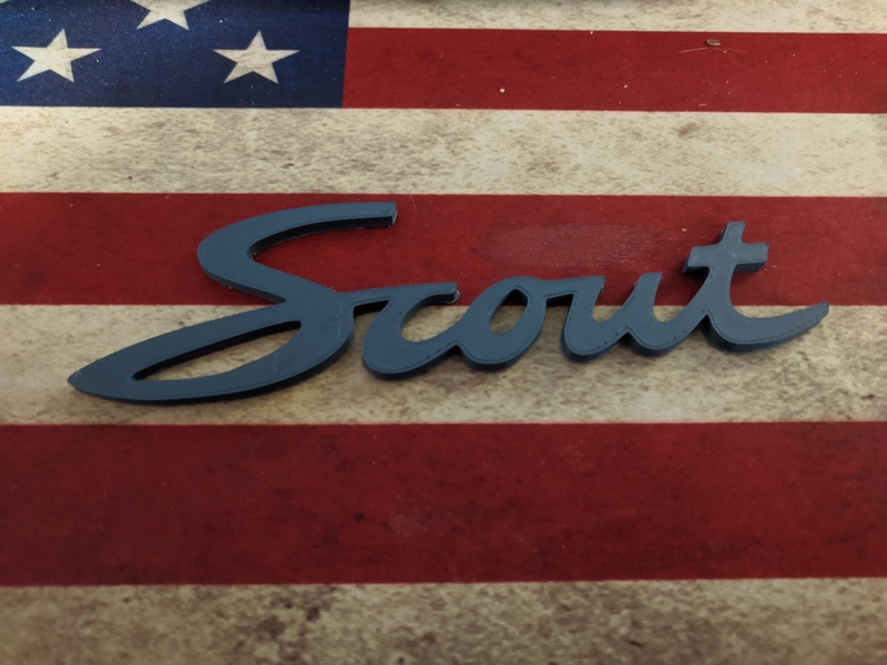 Badge Emblem for Scout 800 80 International Harvester