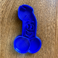 Small Penis Cookie Cutter 3D Printing 380379