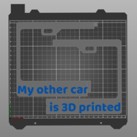 License Plate Frame - "My Other Car is 3D Printed" - Thumbnail 4