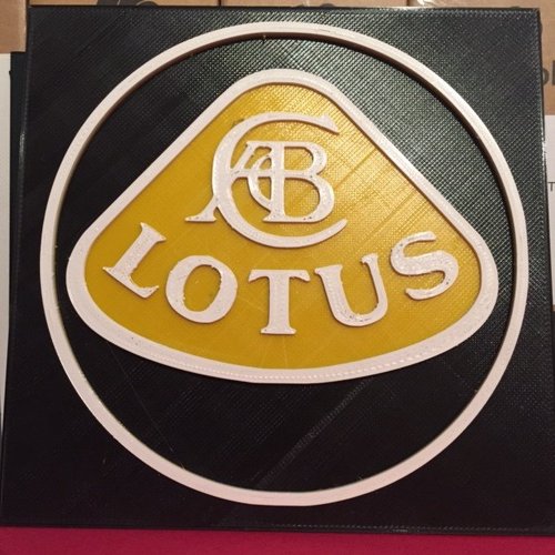 Lotus logo in 3D