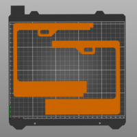 Small License Plate Frame - Blank - Small Printer, Easy Assembly 3D Printing 380392