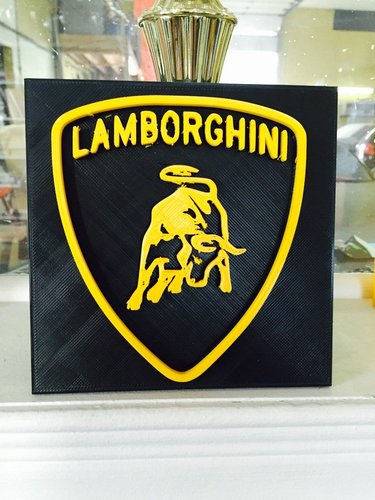 Lamborghini 3d logo 3D Print 38041
