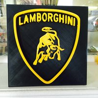 Small Lamborghini 3d logo 3D Printing 38041