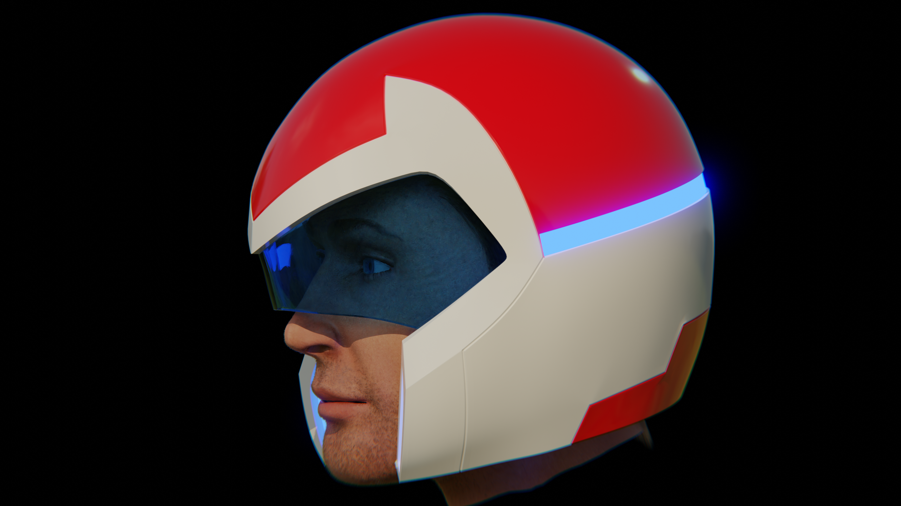 Voltron Pilot Helmet 3D Print 380429